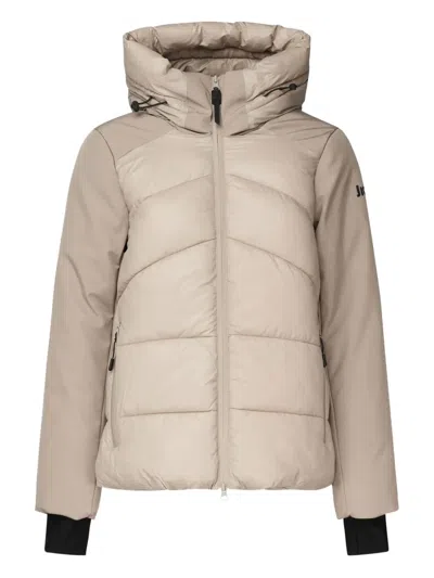 Jakke Quilted Hooded Jacket In Neutral