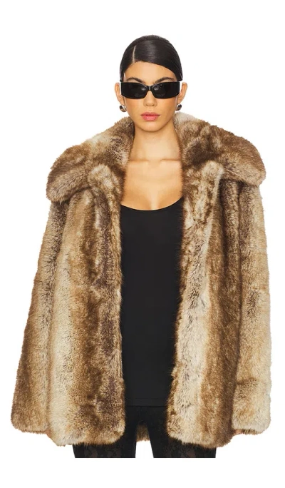 Jakke Rosemary Coat In Brown Fox