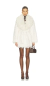 Jakke White Tavi Faux Fur Coat In White