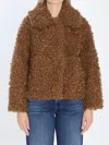 Jakke Traci Shearling-effect Jacket In Brown