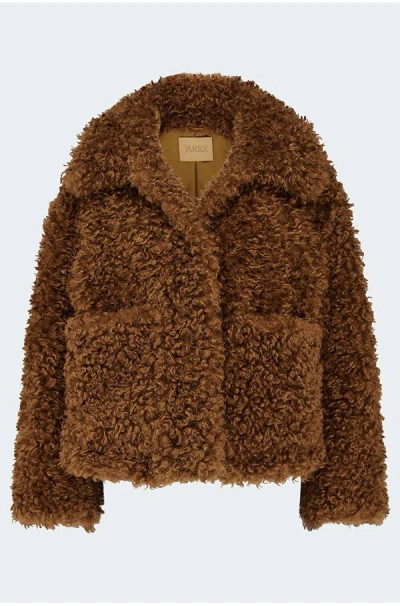 Jakke Traci Jacket In Brown Curly