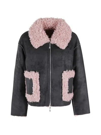 Jakke Vera Pointed-collar Patch-pocket Jacket In Black