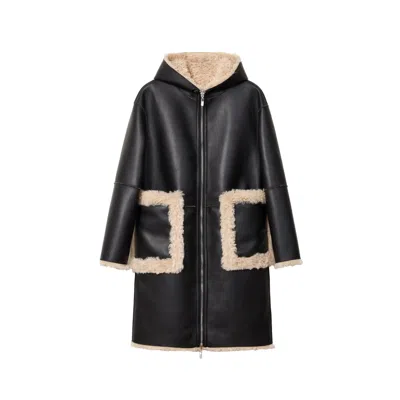 Jakke Women's Black / Neutrals Nora Coat - Black Cream