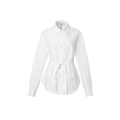 Jakke Women's Tie Shirt - White