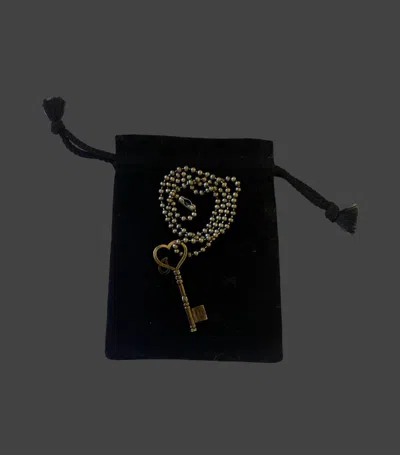 Pre-owned Jam Home Made X Number N Ine Number (n)ine Crying Heart Key Necklace 2003 In Black