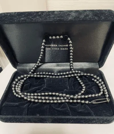 Pre-owned Jam Home Made X Number N Ine Number (n)ine X Jam Home Made Hematite Necklace Black