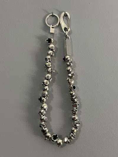 Pre-owned Jam Home Made X Number N Ine Ss01 Skull Wallet Chain In Silver