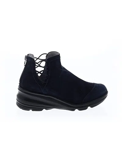 Pre-owned Jambu Ankle Boots In Blue
