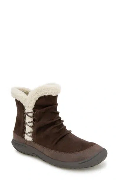 Jambu Briar Faux Fur Trim Bootie In Brown