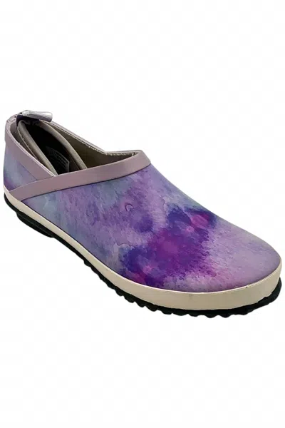 Jambu Bumblebee Garden Ready Loafers In Purple Tie Dye Print In Multi