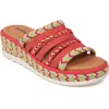 Jambu Dahlia Wedge Sandal In Coral Multi