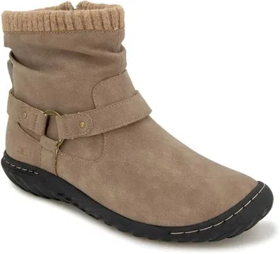 Jambu Jbu By  Westwood Women Taupe Water Resistant Motorcycle Ankle Boots Lion707 In Brown