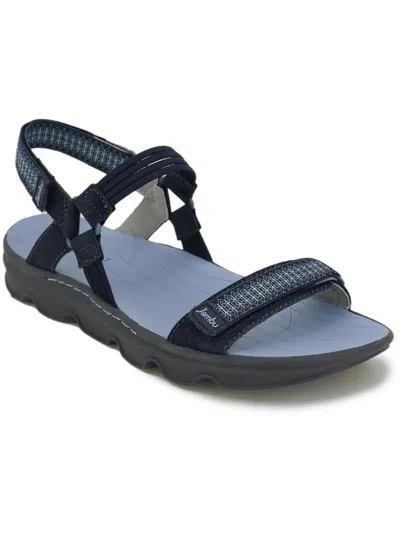 Jambu Seaside Water Ready Vegan Womens Cushioned Footbed Ankle Strap Sport Sandals In Multi