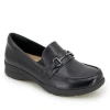 Jambu Women's Tabitha Slip On Flats In Black Leather
