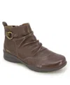 Jambu Womens Embellished Leather Ankle Boots In Dark Brown