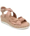 Jambu Diana Wedge Sandal In Rose