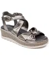 Jambu Women's Diana Slip On Wedge Sandals In Gunmetal