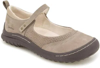 Jambu Women's Ezra Maryjane Nubuck Shoe In Taupe In Grey