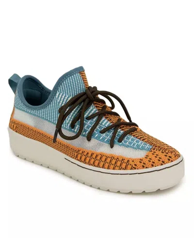 Jambu Women's Jenny Knit Sneaker In Teal Multi