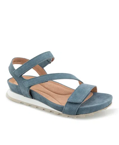 Jambu Liza Casual Wedge Sandal In Blue