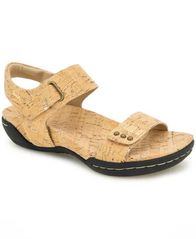 Jambu Women's Morgan Round Toe Sandals In Cork Shimmer