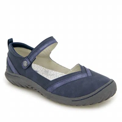 Jambu Women's Raven Flat Shoes - Medium In Navy Shimmer In Multi
