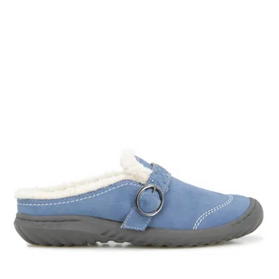 Jambu Women's Riley Slip-on Fur Lined Shoes In Light Denim In Blue