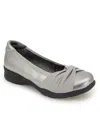 Jambu Women's Tara Slip On Flats In Gunmetal