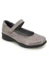 Jambu Womens Comfort Insole Leather Mary Janes In Grey