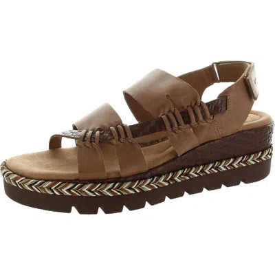 Jambu Womens Strappy Leather Wedge Sandals