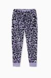 Jambys Floof Jogger In Lavender Leopard