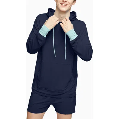 Jambys House Hoodie In Navy/mint