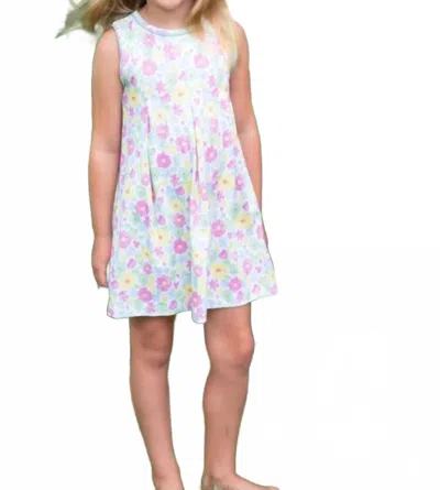 James & Lottie Kids' Women's Penny Pleat Dress In Blossoms And Blooms In Multi