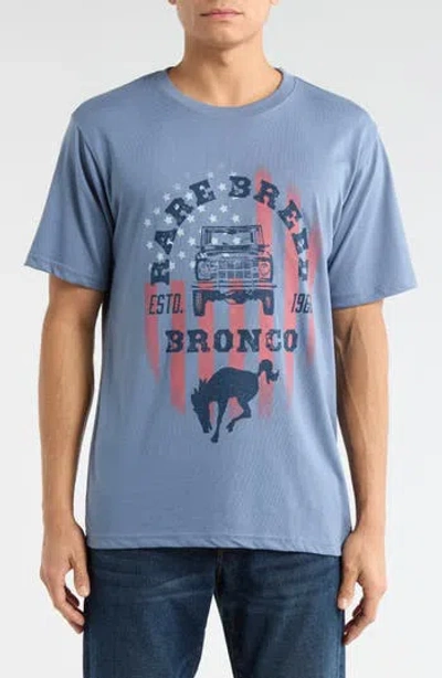 James Campbell Bronco Graphic T-shirt In Blue