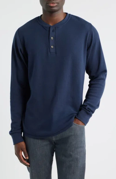 James Campbell Calico Waffle Stitch Henley In Multi