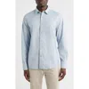 James Campbell Cana Trim Fit Cotton Button-up Shirt In Blue