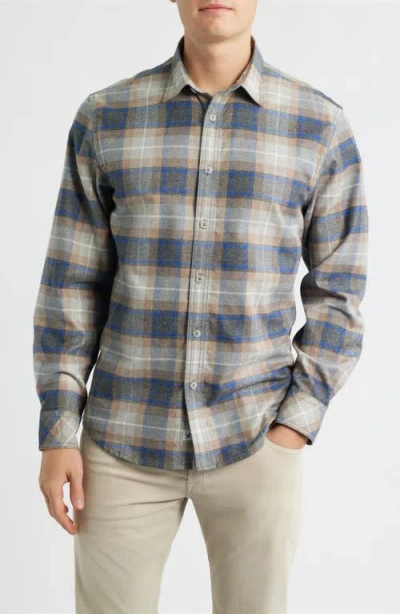 James Campbell Capella Trim Fit Plaid Cotton Button-up Shirt In Multi