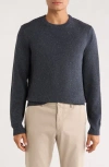 James Campbell Donegal Long Sleeve Sweater In Blue