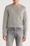 James Campbell Donegal Long Sleeve Sweater In Gray