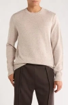 James Campbell Donegal Long Sleeve Sweater In Neutral