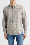 James Campbell Espana Trim Fit Plaid Cotton Button-up Shirt In Multi