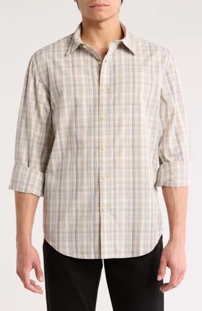 James Campbell Franc Plaid Cotton Button Up Shirt
