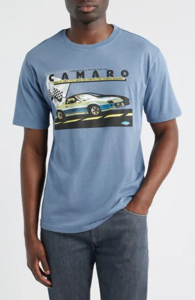 James Campbell Graphic T-shirt In Blue