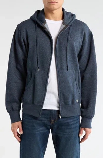 James Campbell Sierra Knit Zip Hoodie In Blue