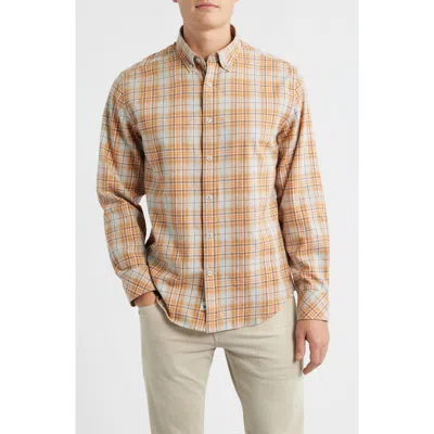 James Campbell Vulcan Trim Fit Plaid Cotton Button-up Shirt In Multi
