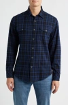 James Campbell Ysabel Trim Fit Plaid Cotton Button-up Shirt In Multi