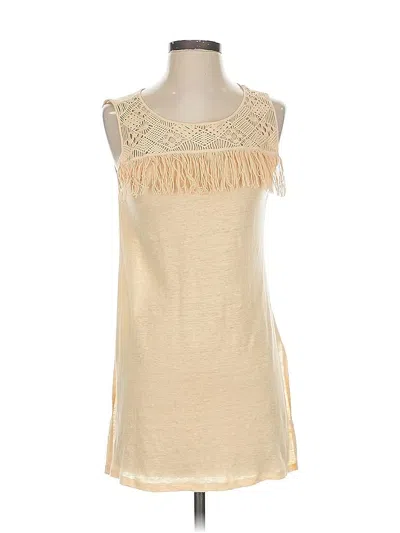 Pre-owned James Coviello Sleeveless T-shirt In Brown