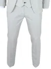 James Darby Miller Trousers Checked Casual Formal Pants In Grey