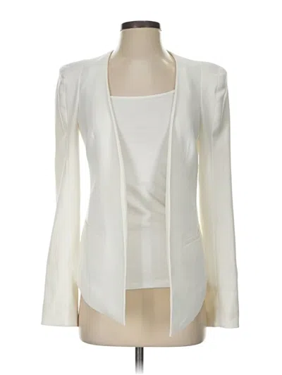 Pre-owned James Jeans Blazer Jacket In Ivory