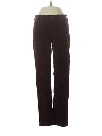 Pre-owned James Jeans Casual Pants In Burgundy